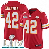 Nike Chiefs 42 Anthony Sherman Red 2020 Super Bowl LIV Vapor Untouchable Limited Jersey,baseball caps,new era cap wholesale,wholesale hats